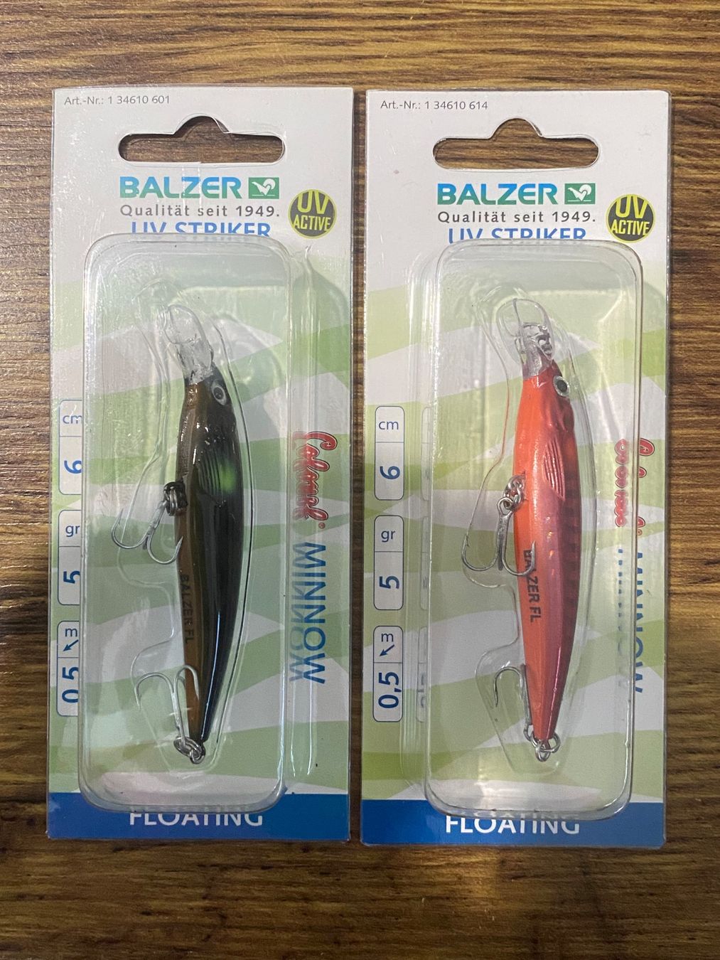 Balzer Köder: BALZER Colonel UV Striker Minnow 6,5cm 5g - 2er Set – Neu und originalverpackt aus Widnau von Fishingtackle_Oggy