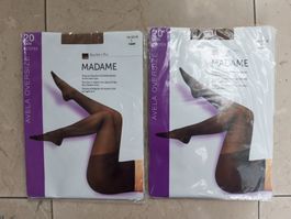2x Qualité&Prix Avela Madame Oversize hazel Grösse L 20 DEN