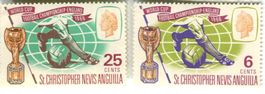 Briefmarken "Fussball". Nevis