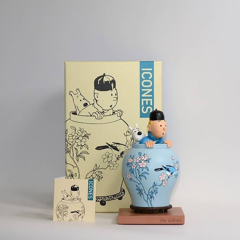 Statuette: Tim und Struppi figur blauer lotus,46401 – Nuovo e nell'imballaggio originale da Riehen venduto da harald13 2