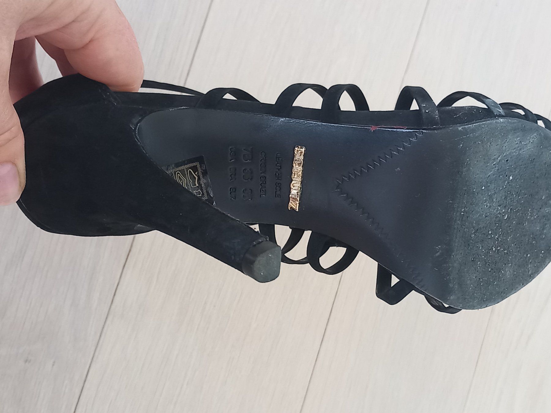 Damenschuhe: Stiletto en nubuck noir T.38 – Gebraucht aus Troinex von awh_m65m 5