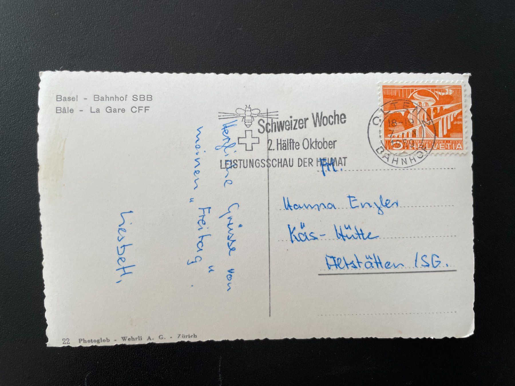 Cartoline postali: AK BS Basel, Bahnhof SBB – Usato da Thal venduto da Danny82 1