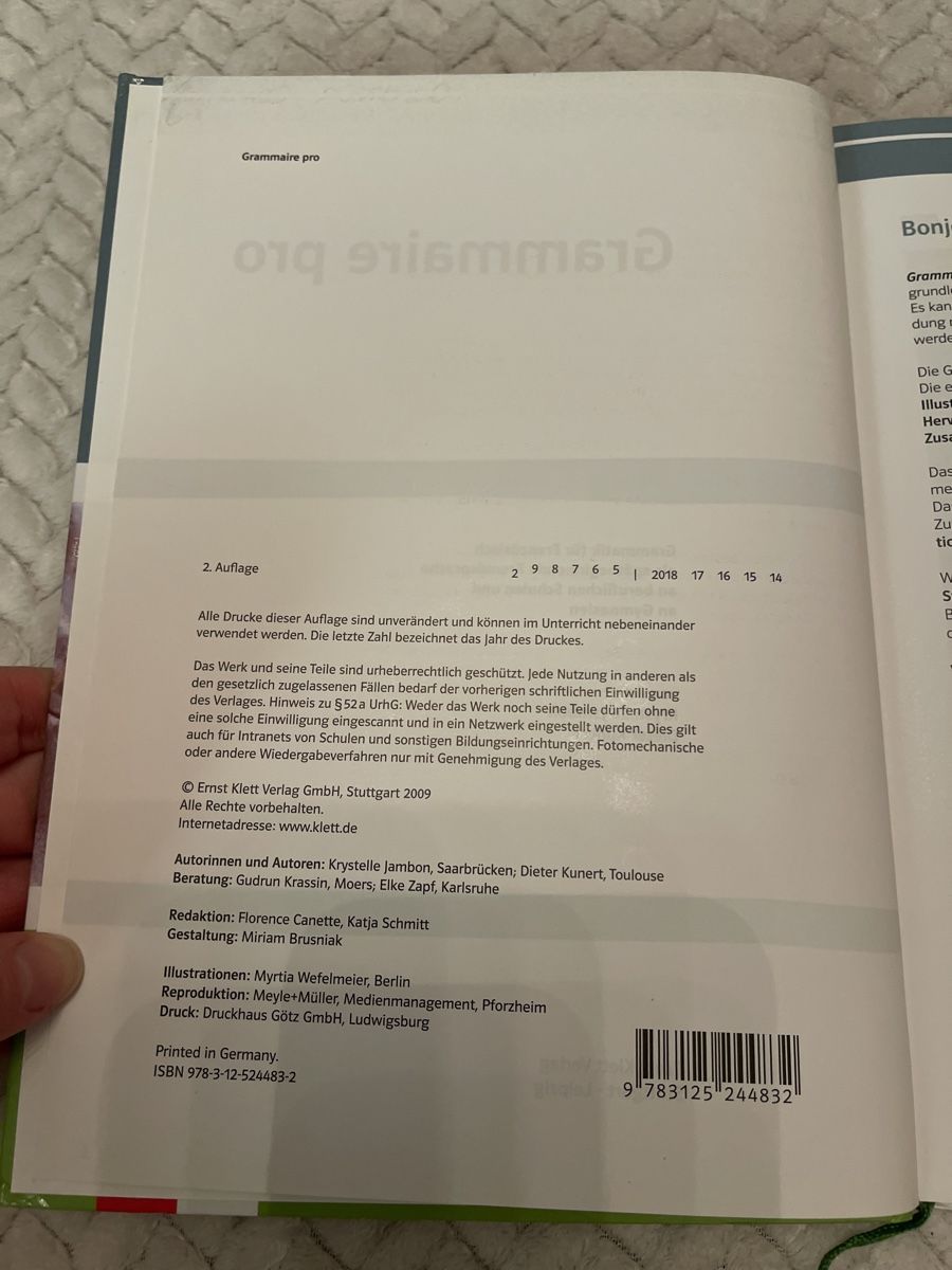 Bücher: Grammaire Pro von Klett – Gebraucht aus Kreuzlingen von qos_99wt 3