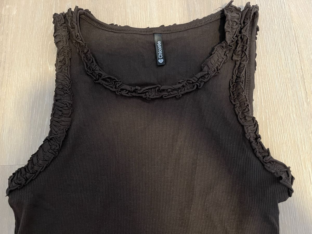 Tops: Top mit Rüschen dunkelbraun S neu – Neu (gemäss Beschreibung) aus Birrwil von vanyboo 3