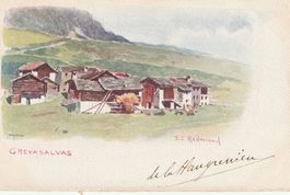 Crevasalvas- Künstlerkarte signiert J.J.Redmond