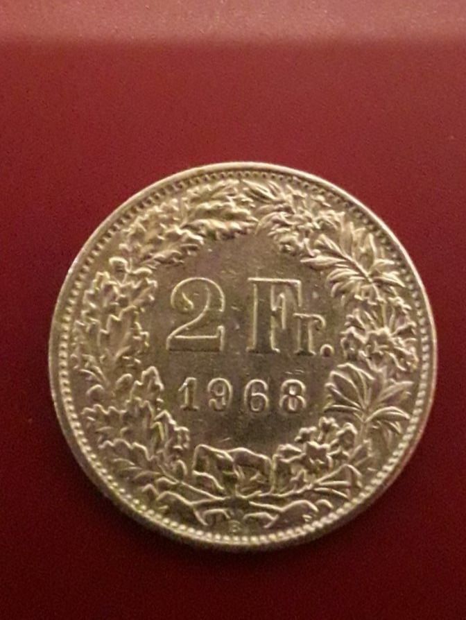 Alle Münzen: Schweizer Münze 2.-- 1968 – Gebraucht aus Winistorf von acreativ2