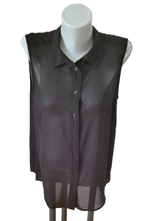 H&M Camicette: transparente Bluse H&M ärmellos 40/42 – Usato da Füllinsdorf venduto da Sunnebliemli7