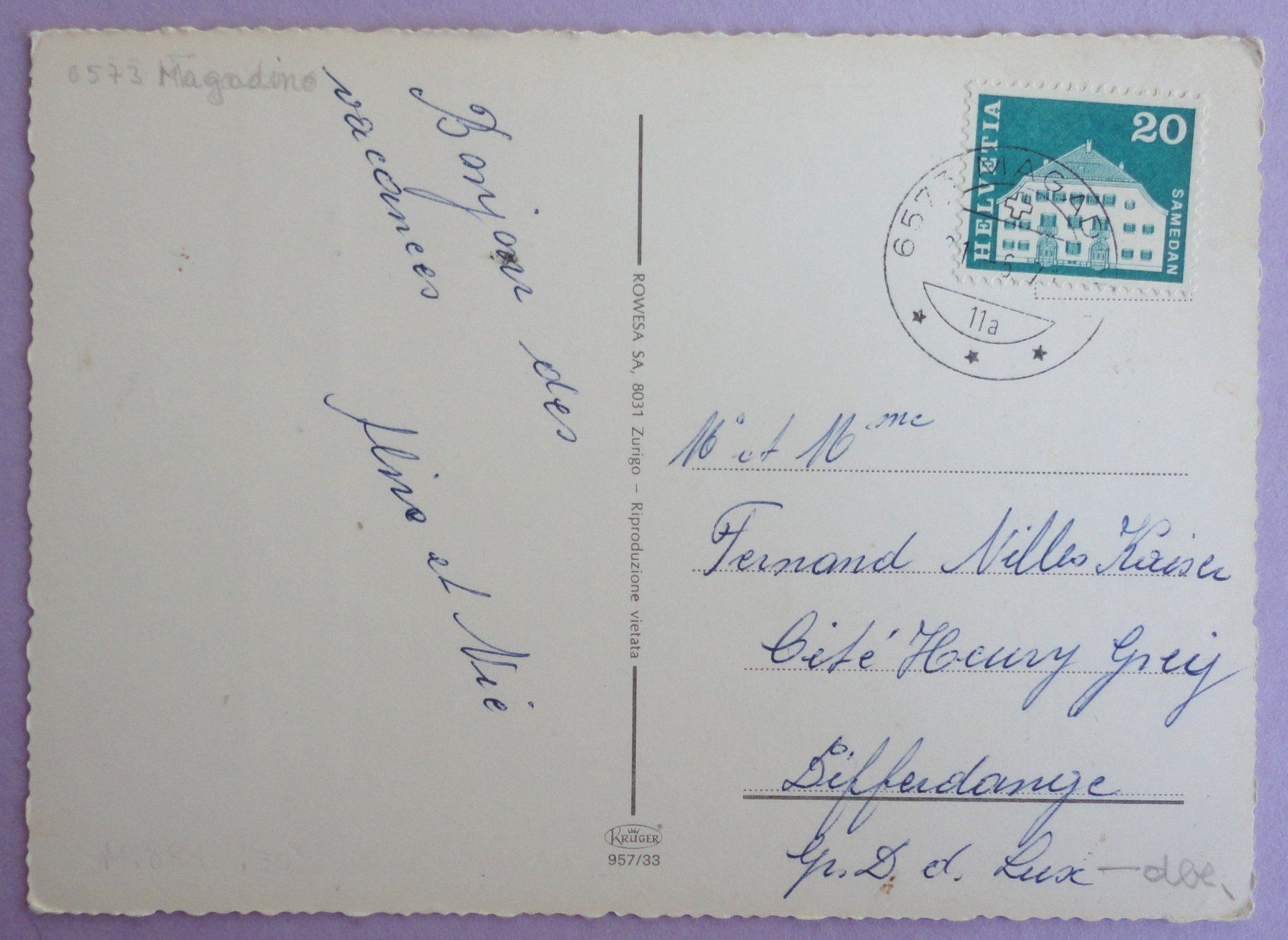 Cartes postales: Locarno – D'occasion à Fétigny par Billy2miny 1