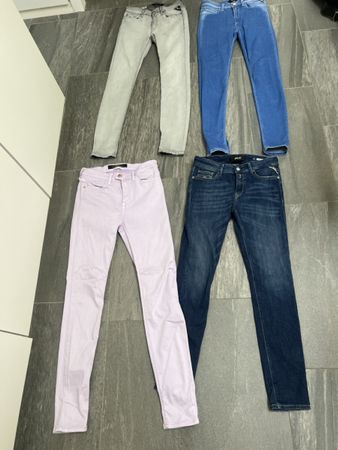 4 stk Damen Jeans Marke replay Kleiderpaket Grösse 36