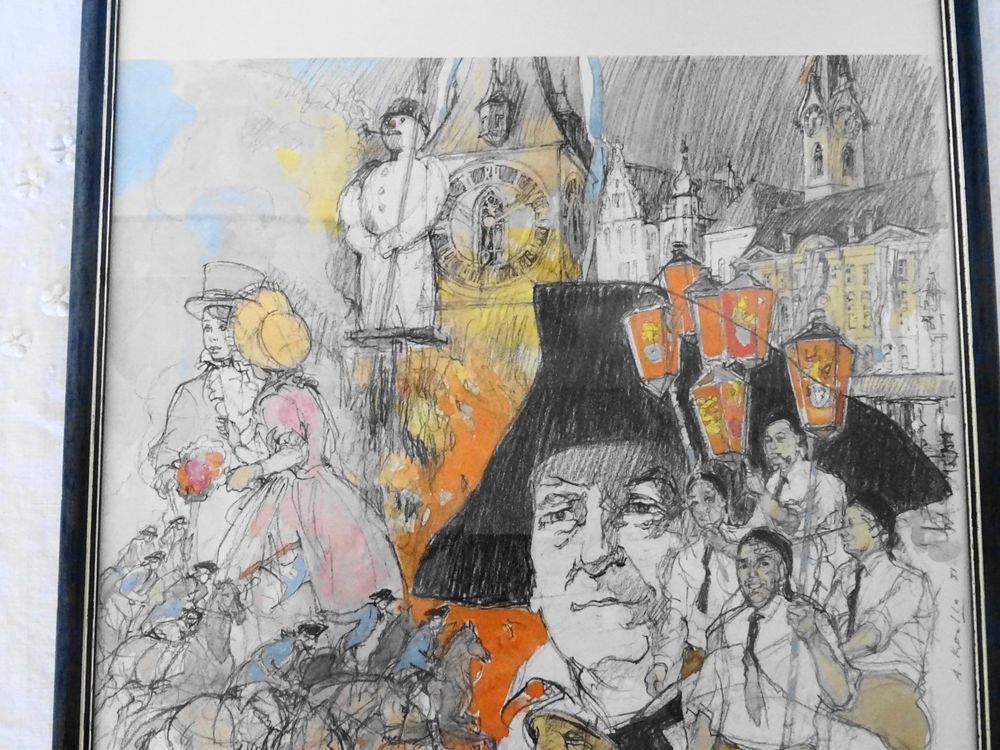 Grafiken & Lithographien: Lithographie Sächsilüüte Alfred Koella – Gebraucht aus Zürich von Engel620 1
