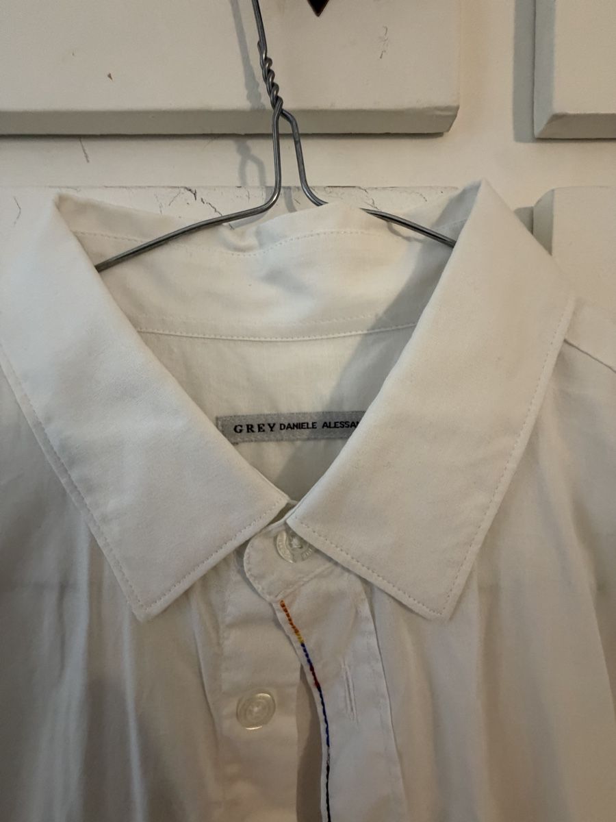 Camicie: Camicia GREY Daniele Alessandrini bianca taglia 41 cotone 97 – Usato da Lugano venduto da can_xdd8 3