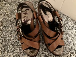 Theory Ledersandalen, Grösse 37, Cognac - Top Zustand!