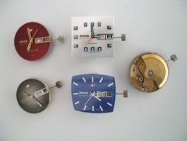 ENICAR: 1 Uhrwerk AR 167 Day/Date mit Zifferblatt