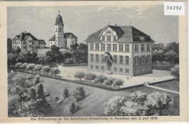Zur Erinnerung an die Schulhaus-Einweihung in Russikon 1910