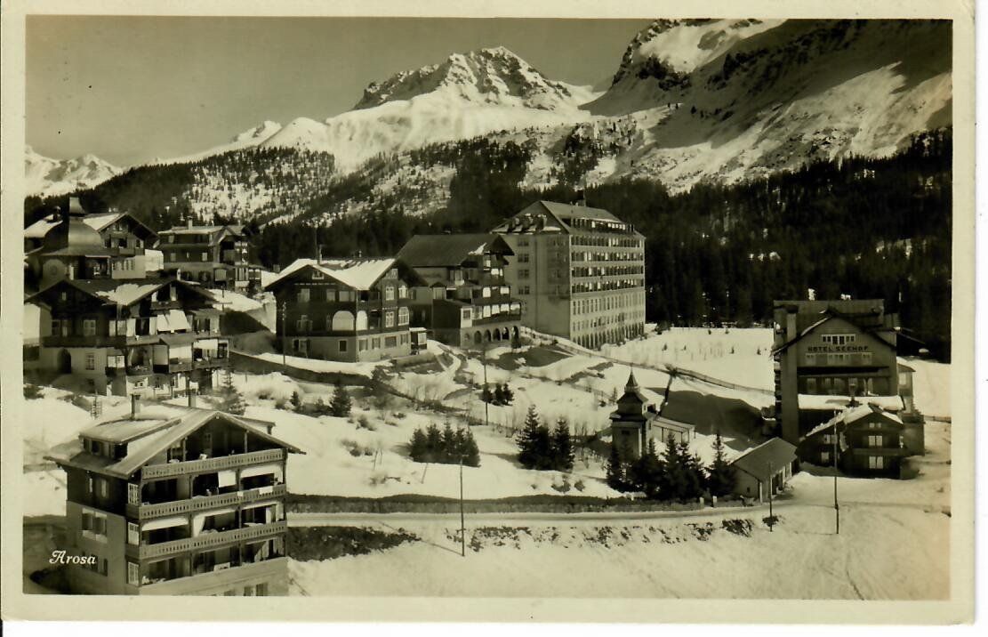 Ansichtskarten: Arosa 1929 – Gebraucht aus Hochdorf von Ziegel-16
