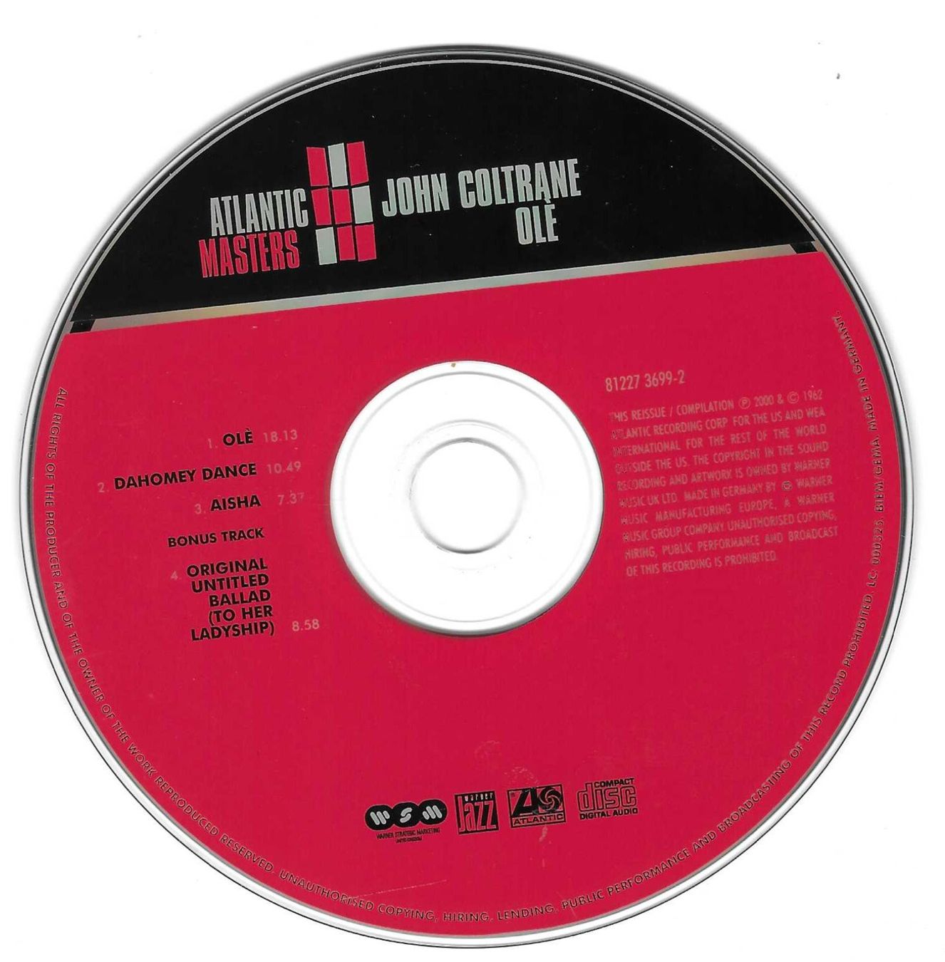 CD: JOHN COLTRANE  -  OLE – Usato da Bex venduto da Giorgiob 2