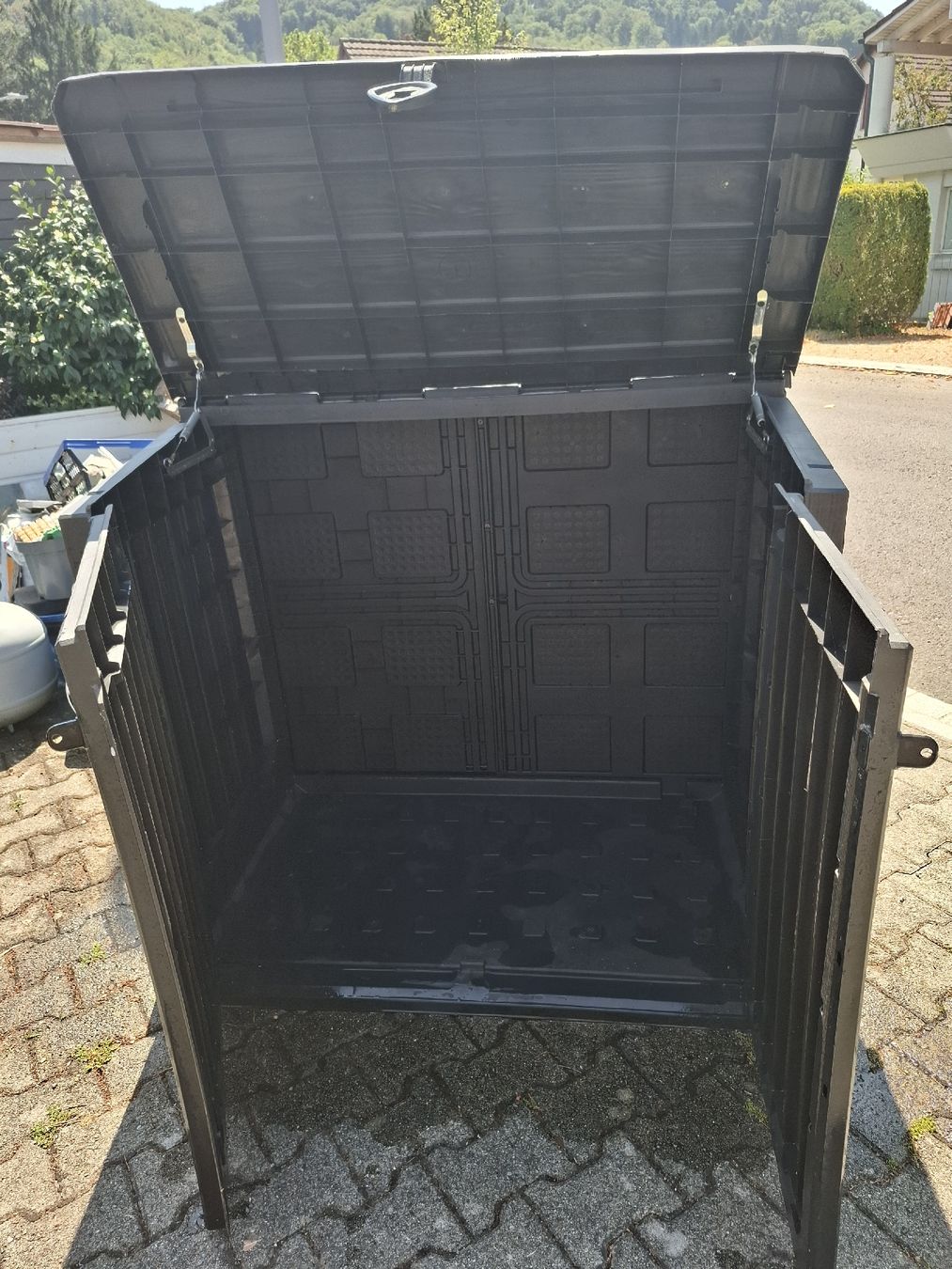 Auflagenboxen: Gartenbox Aufbewahrungsbox dunkelgrau – Gebraucht aus Stein AG von Benedetta1 3