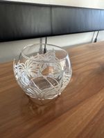 Edler Kerzenhalter Glas/Metall Schmetterling-Design