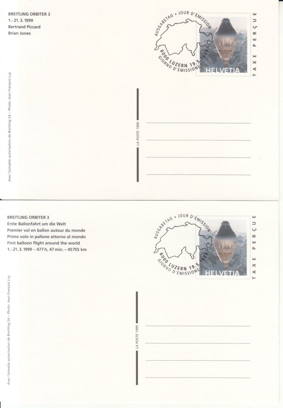 Tutti i francobolli: SGK PK 242 - 243 mit ET – Usato da Bürglen TG venduto da StampGraf 1