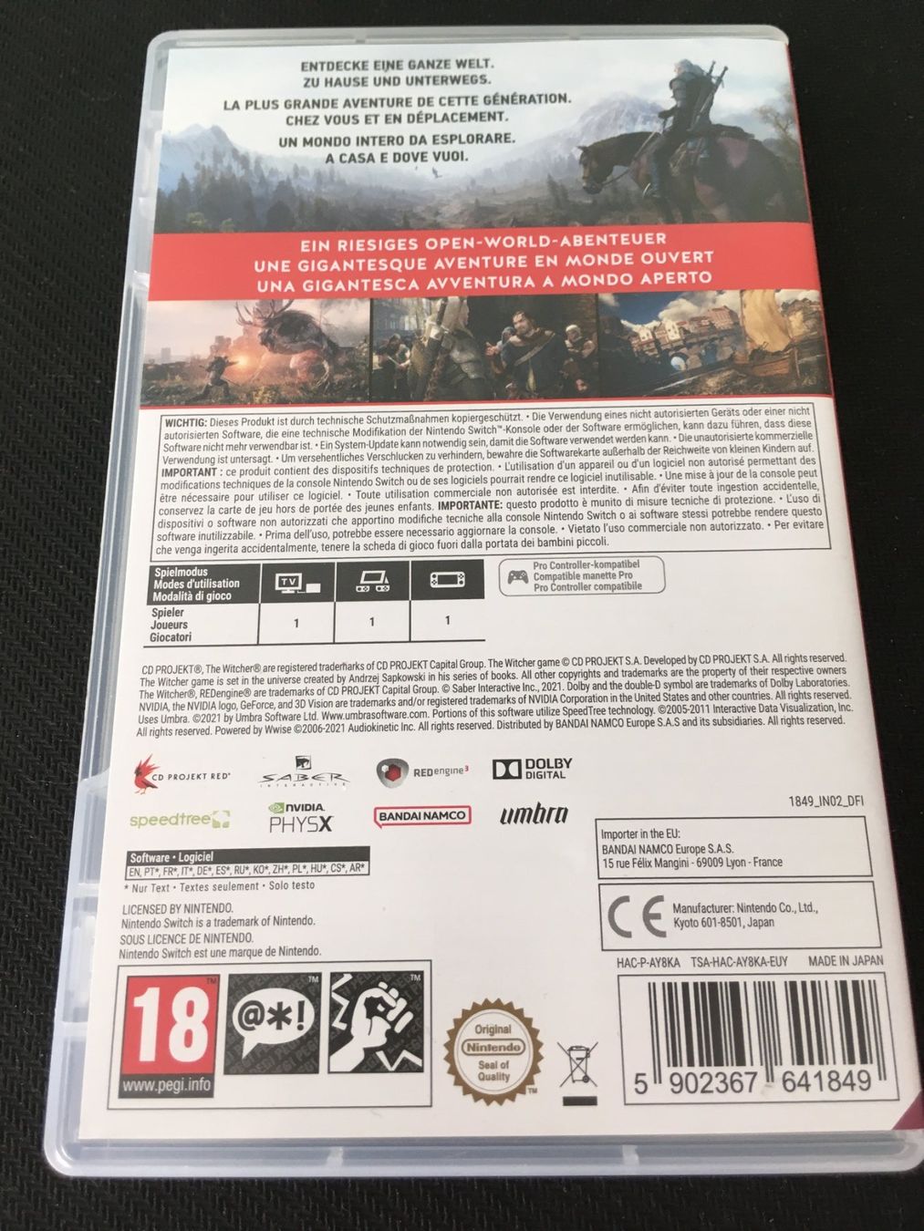 Nintendo Spiele: The Witcher - Wild Hunt für Nintendo Switch – Gebraucht aus St.Gallen von sjosjo 1