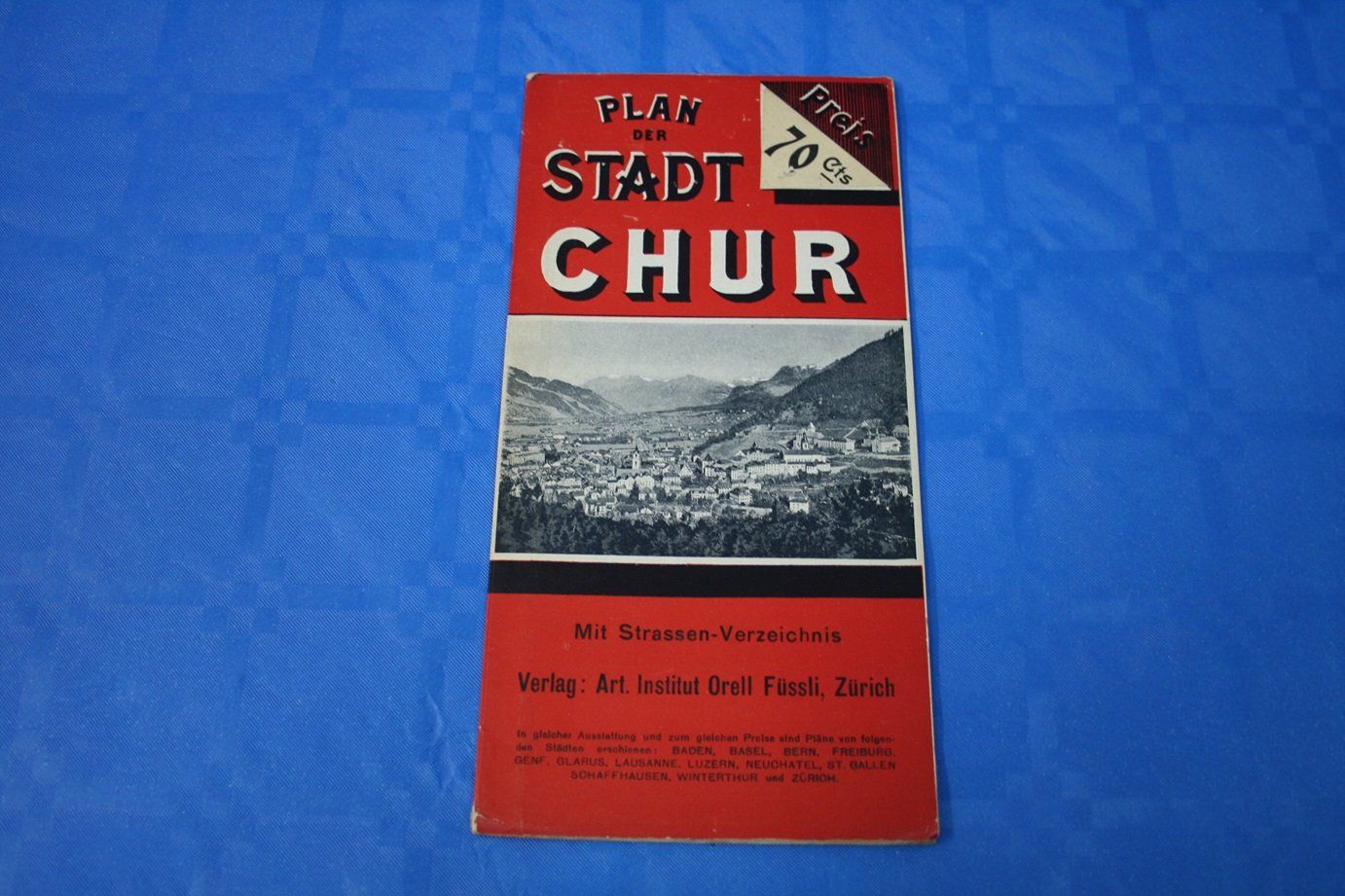 Cartine & Atlanti: Chur, Plan der Stadt, sehr alt – Usato da Wettingen venduto da zibi137
