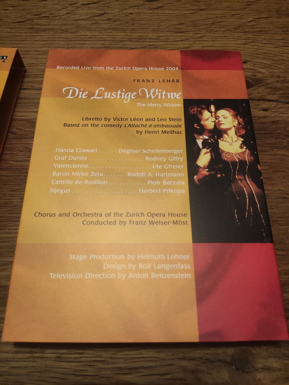 Tutti i DVDs: Die lustige Witwe - mit Dagmar Schellenberg - Zürich Opera – Usato da Oberembrach venduto da giu_7ksd 3