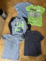 4 Kurzarm Tshirt 164 Knaben, 1 Langarm