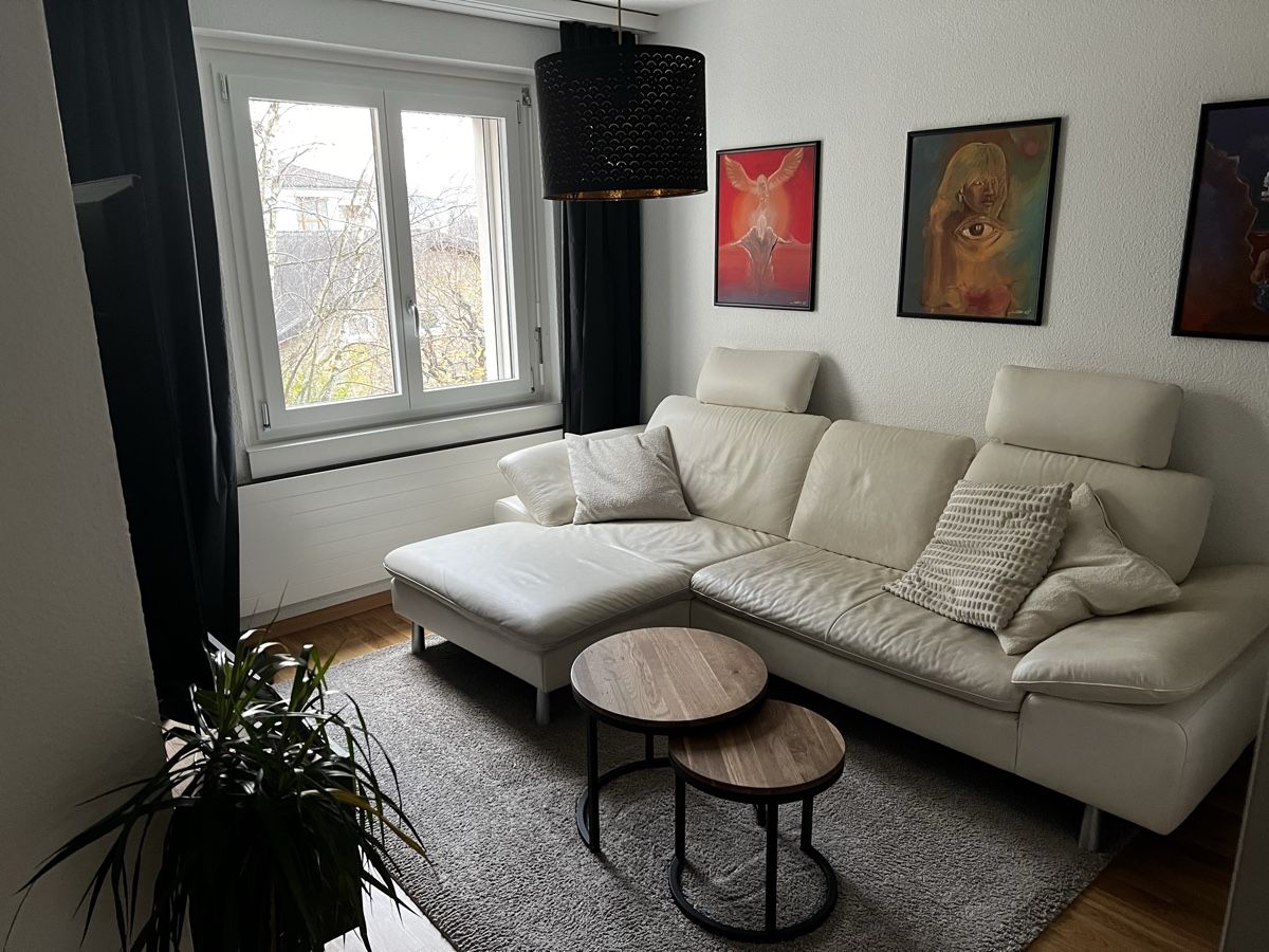 Sofas: Ecksofa Leder weiss – D'occasion à Emmen par Neon4