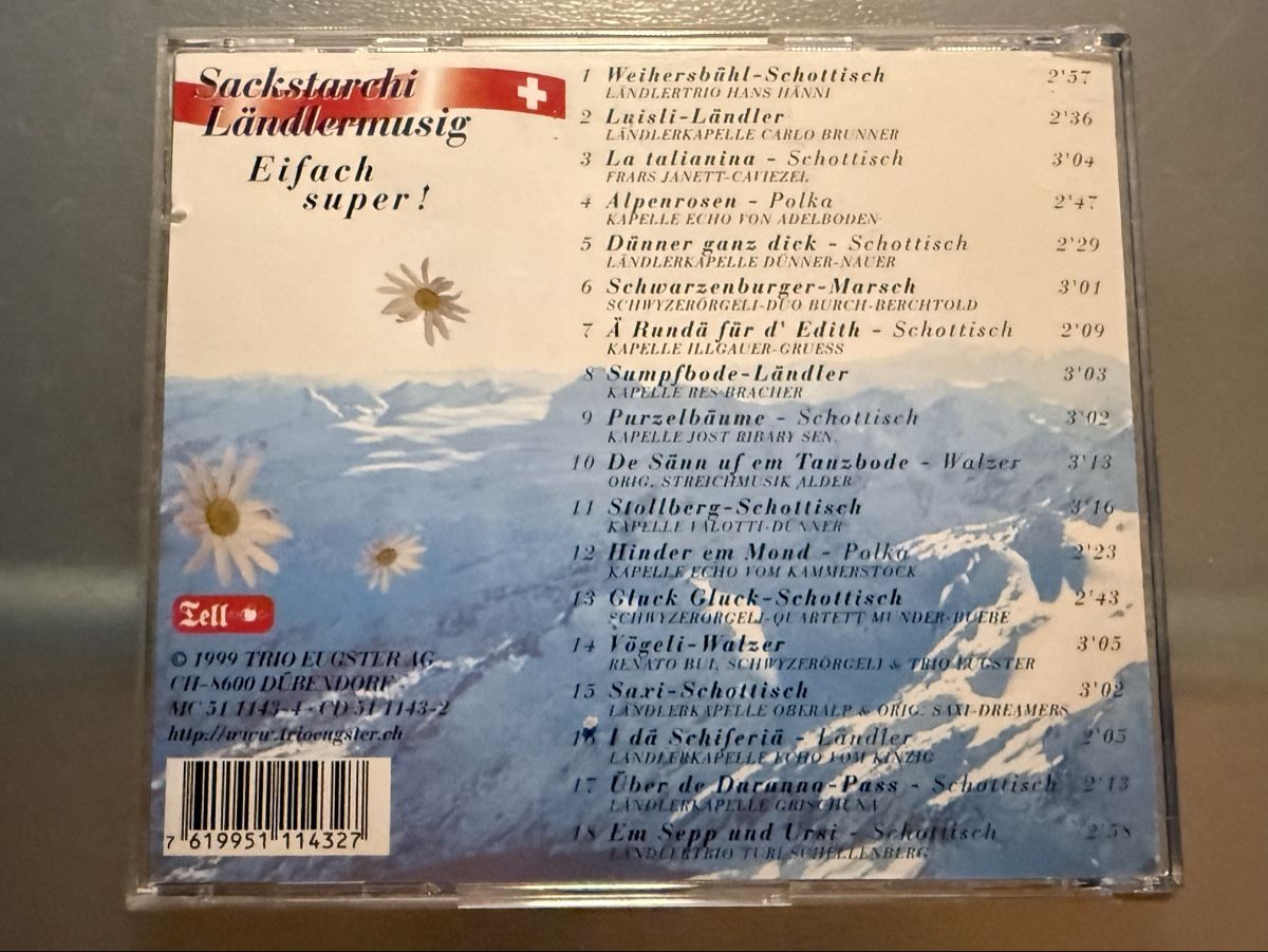 CD: Sackstarchi Ländlermusik eifach super – Usato da Oberried Brienz venduto da Chyara 1