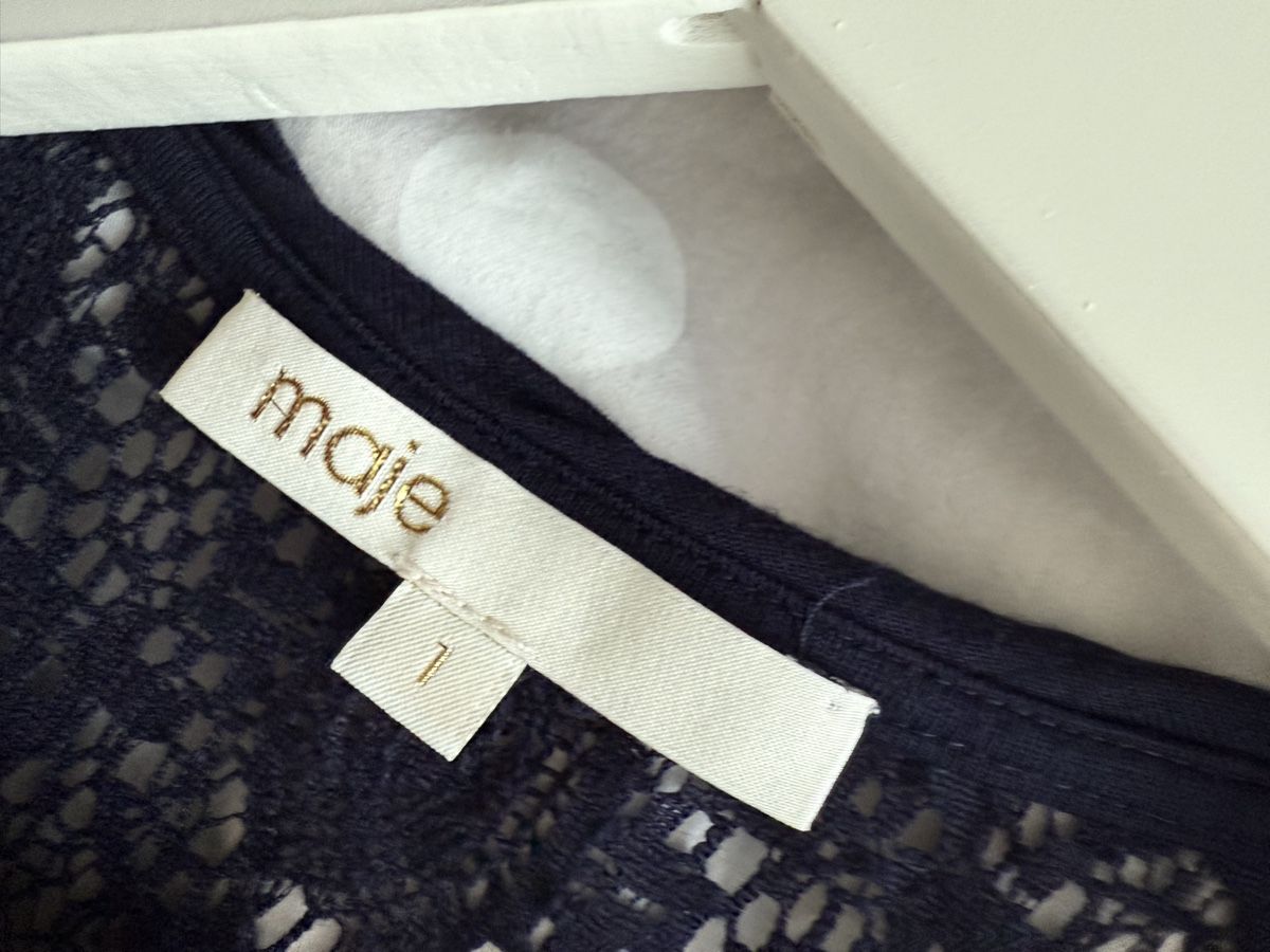 Maje T-shirt: Maje - T-Shirt Gr. 1, dunkelblau – Usato da Zollikon venduto da snowflake10- 2