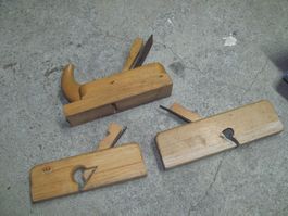 Lot 3x Handhobel Hobel Holzhobel
