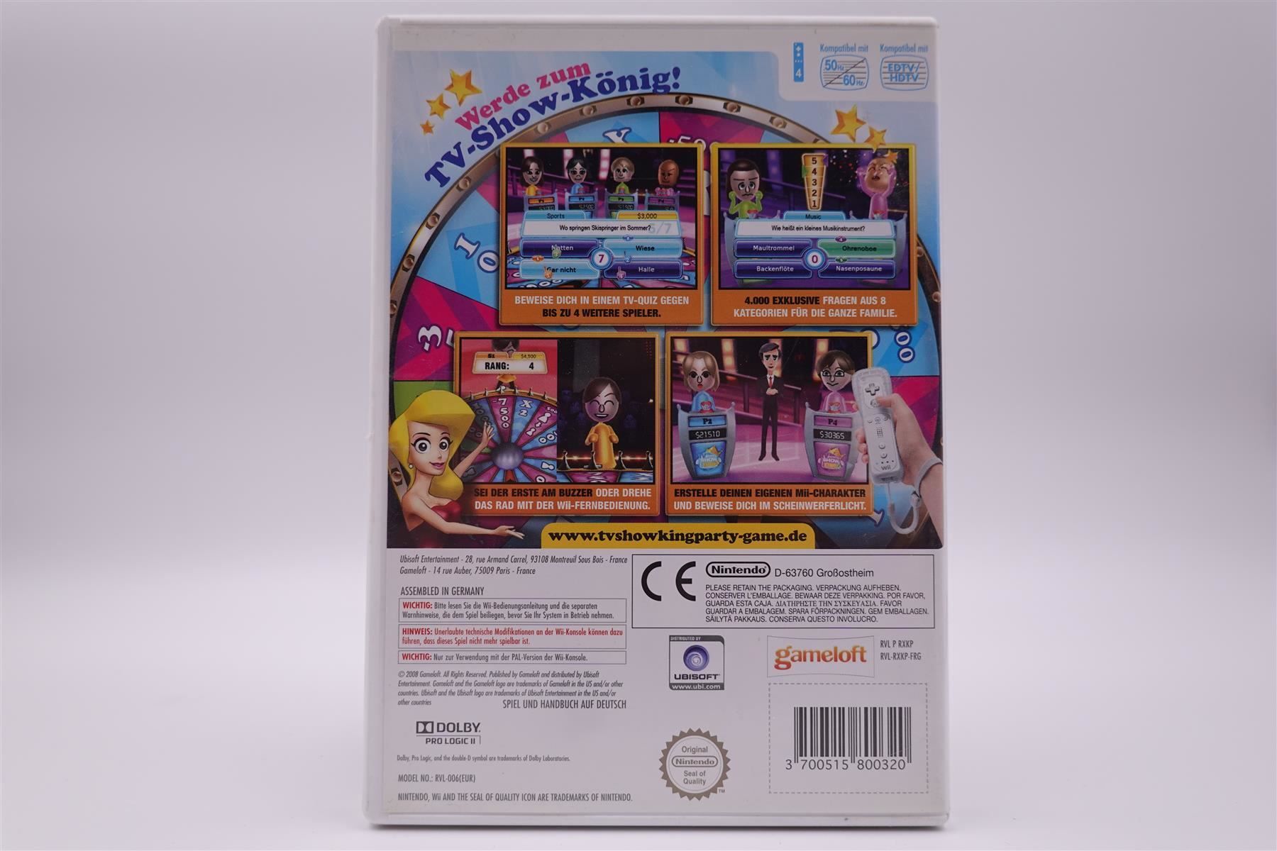 Nintendo Giochi: TV Show King Party (Wii) – Usato da Herisau venduto da ZelliZone 1