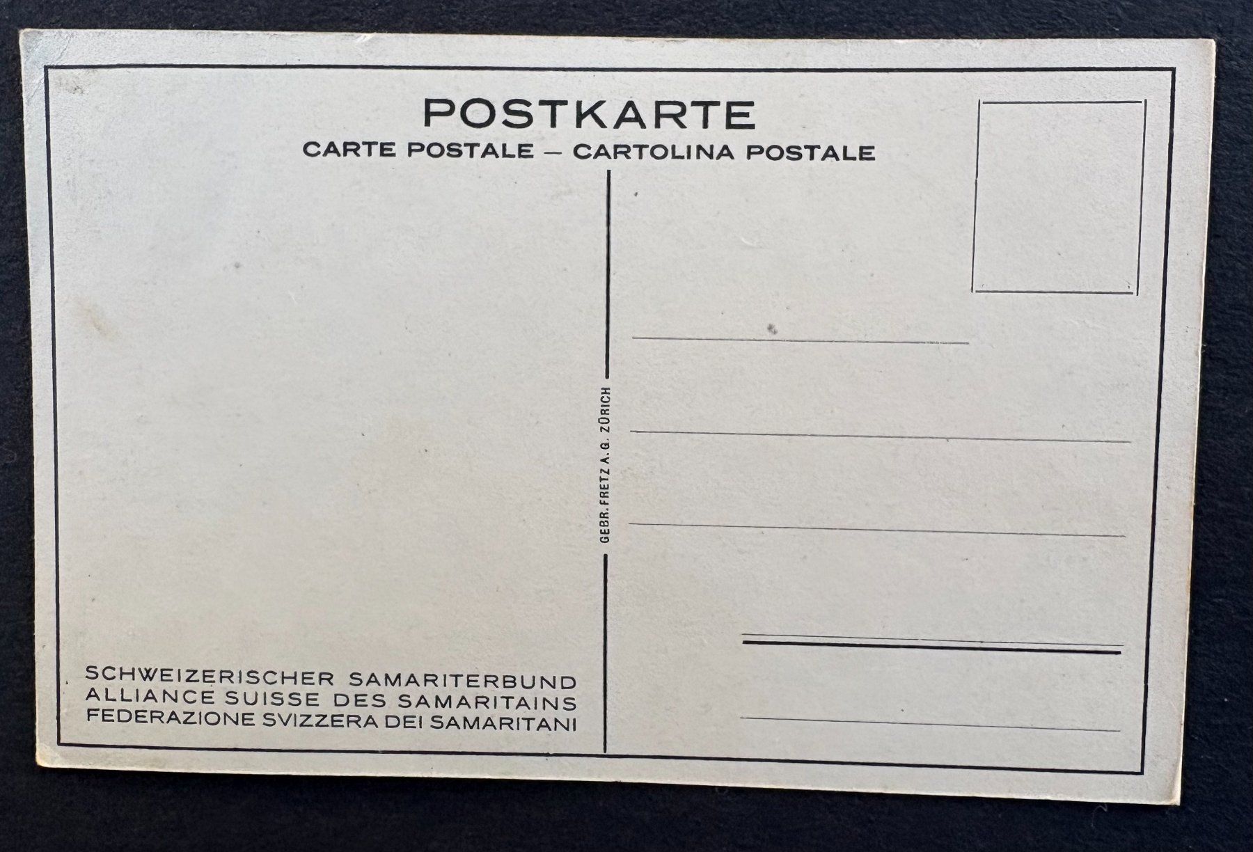 Ansichtskarten: ANSICHTSKARTE SCHWEIZERISCHER SAMARITERBUND – Gebraucht aus Ostermundigen von wini63 1