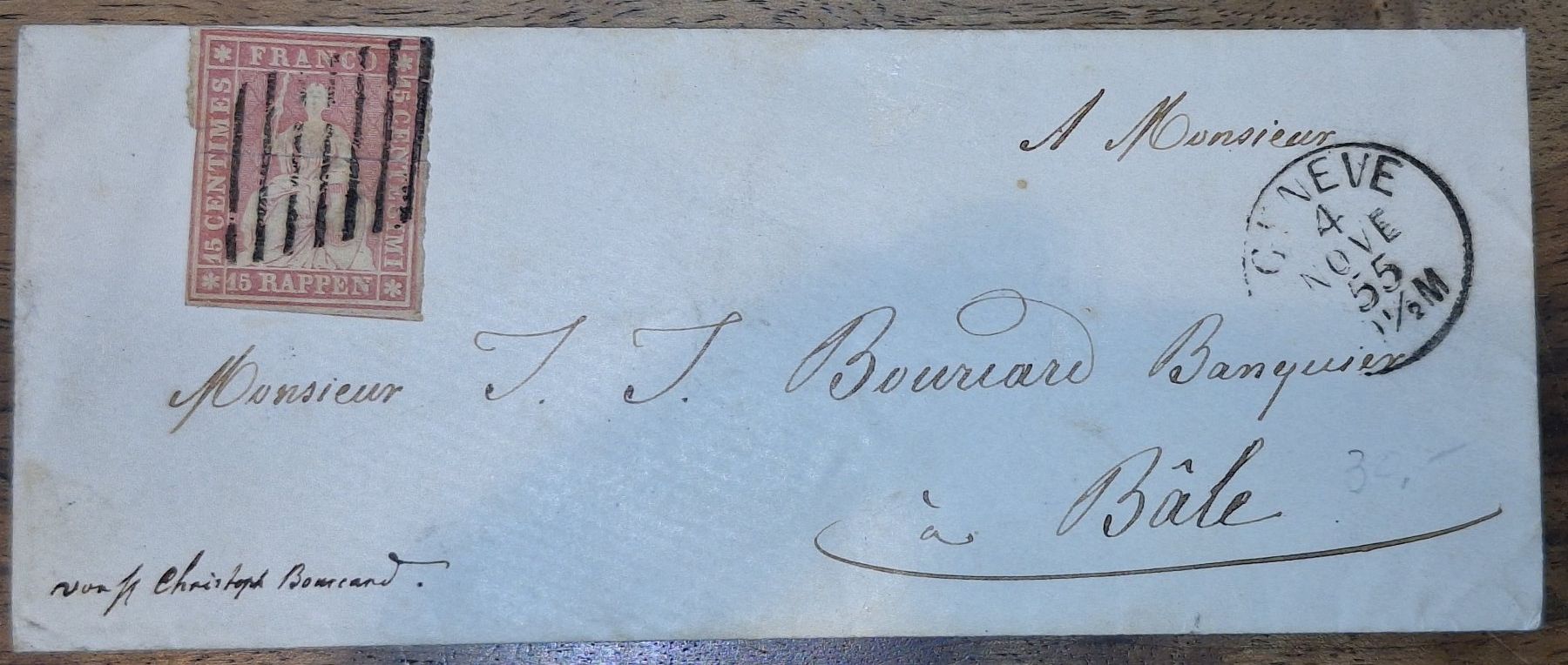Tutti i francobolli: Strubelbrief 24B Geneve – Usato da Balgach venduto da SIMEON27