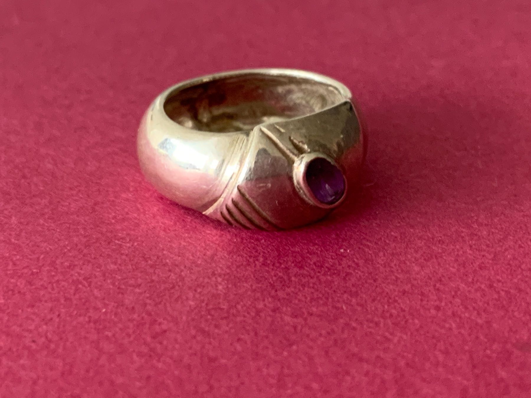 Bagues: Silberring bauchig TRANSFORMATION lila gr.53 – D'occasion à Dittingen par Bellevista 1