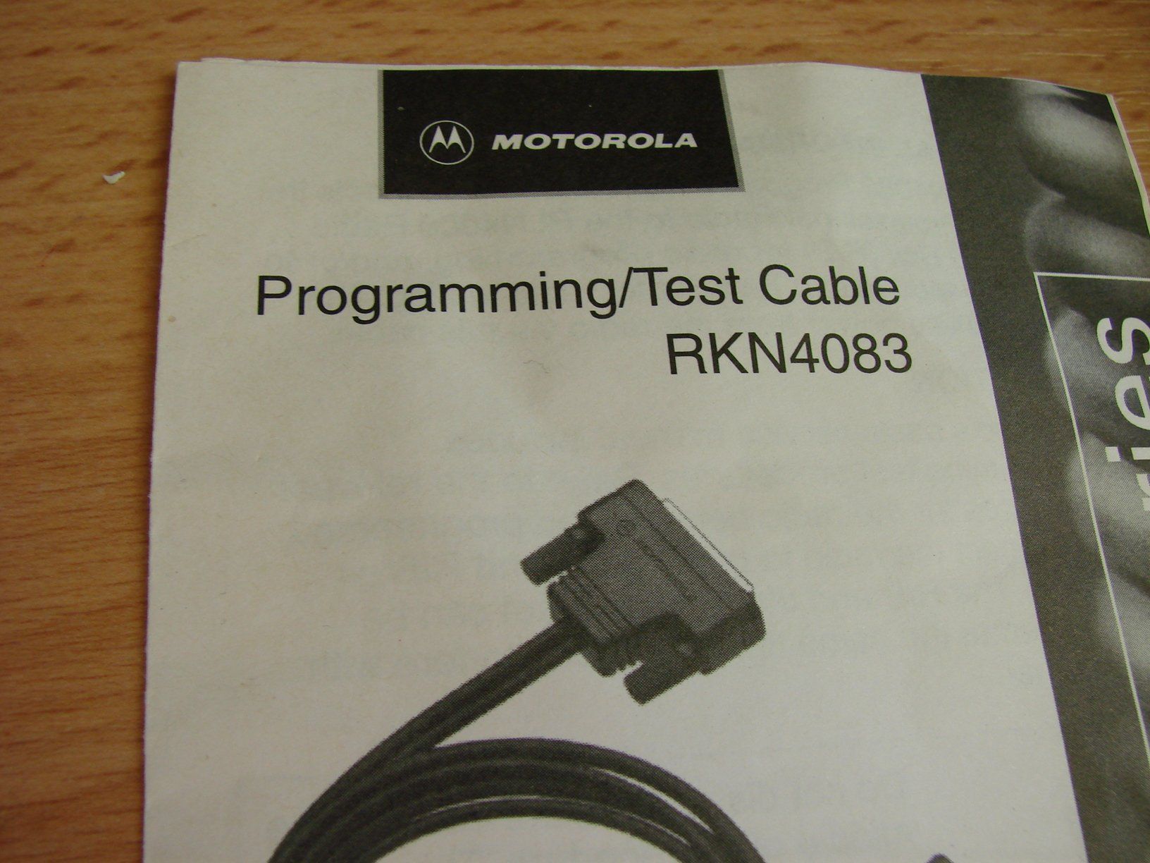 Motorola Funktechnik: Motorola Programmierkabel DMR – Neu und originalverpackt aus Niederuzwil von Rade 9