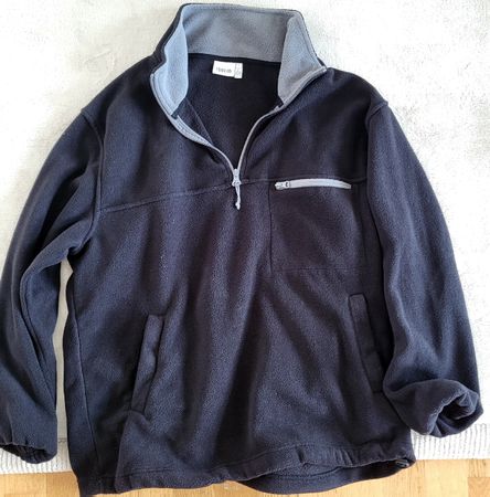 Fleece Pullover Schwarz Gr. L