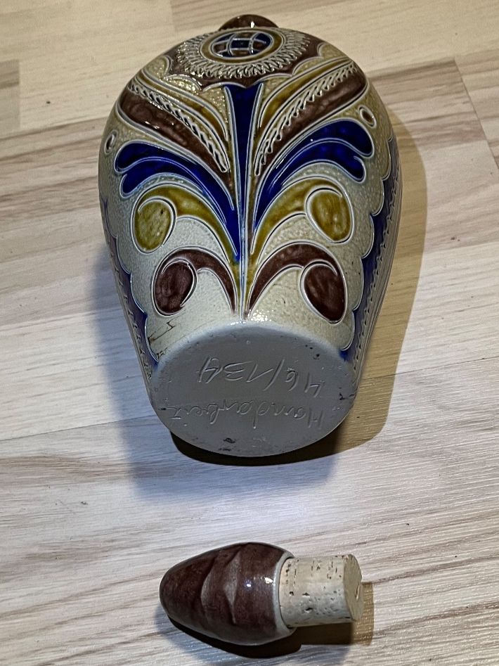 Vasi & Recipienti: Antike GLASUR-KERAMIK-VASE / flach-oval / zirka 1925-1935! – Usato da Frauenfeld venduto da sav_m8xk 3