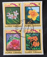 BRIEFMARKEN KUBA Blumen GESTEMPELT 1983 Siehe Original Fotos
