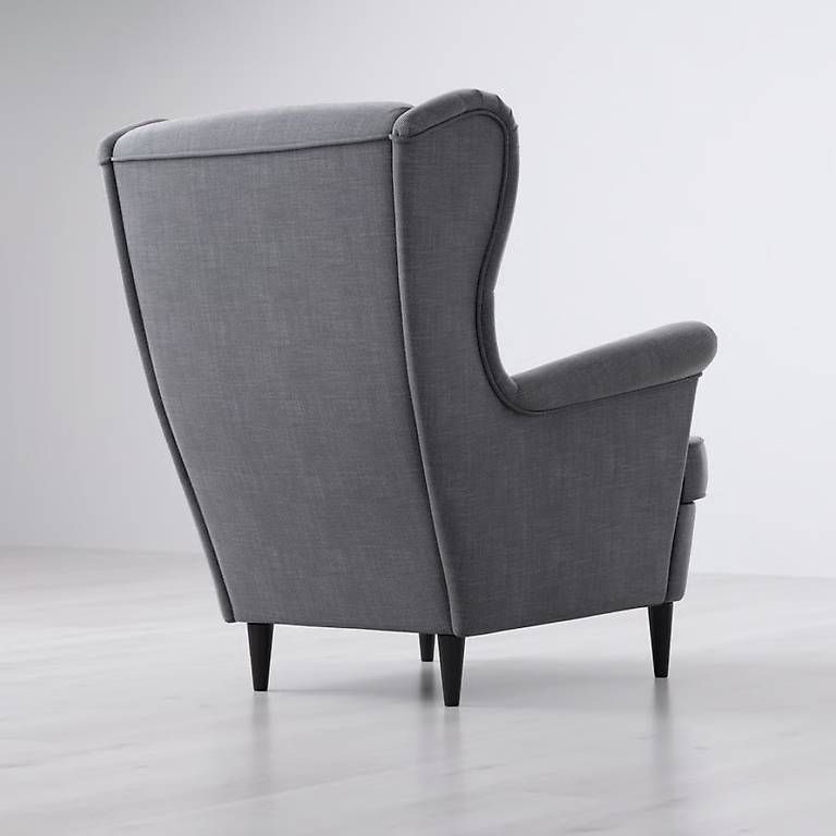 Poltrone: Ikea Strandmon Ohrensessel Anthrazit Grau – Usato da Kloten venduto da boj_lnx2 2