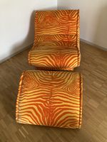 Bretz Dreh/Schaukel Sessel mit Fusshocker