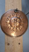 Kupfer Sonnenmaske Wanddekoration Vintage guter Zustand