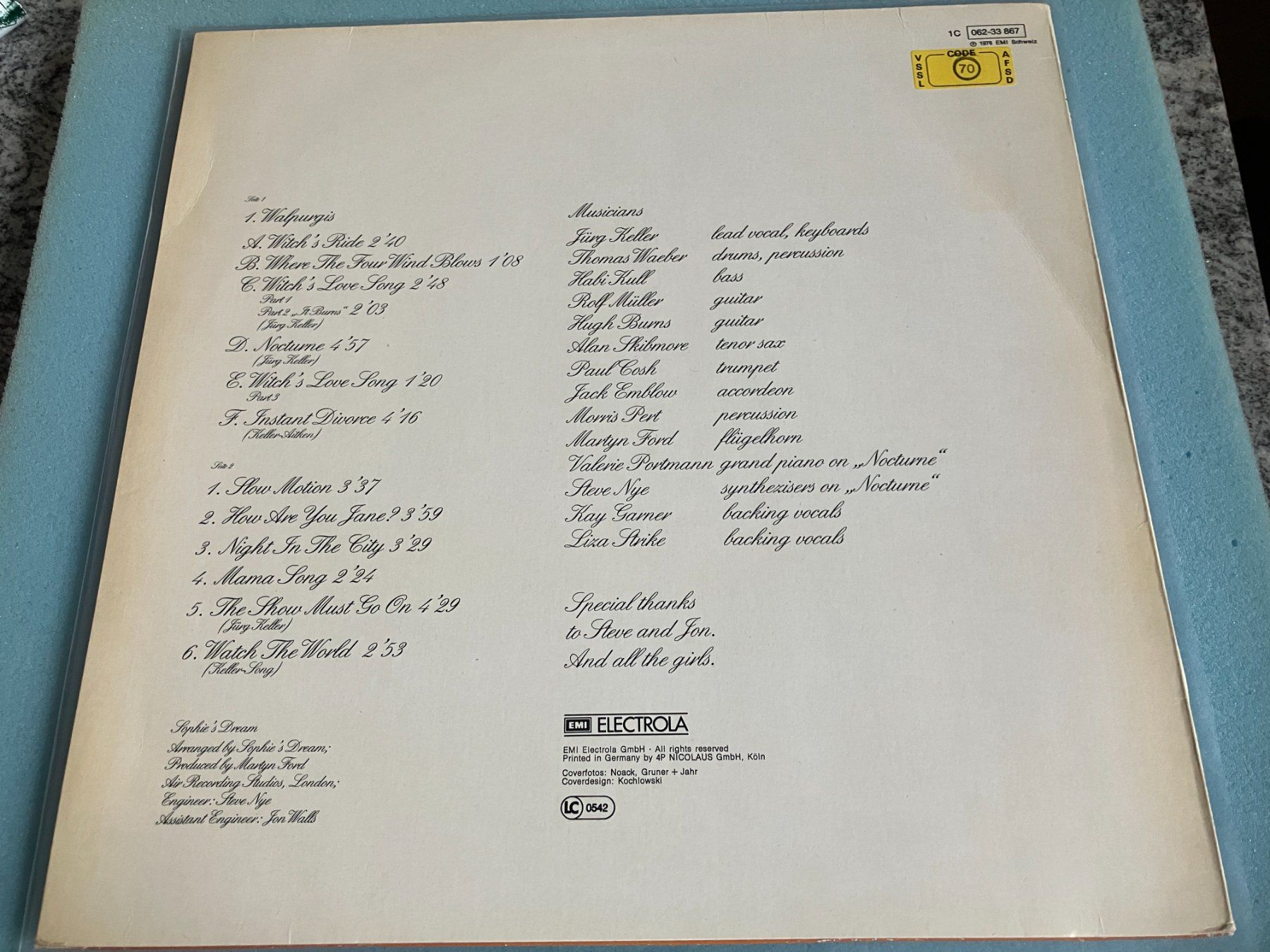 Schallplatten: Sophie's Dream – Gebraucht aus Aarwangen von Jukebox3 2