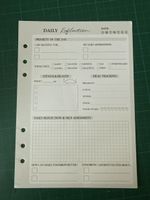 Notizblatt mit 6 Lochung neu ungebraucht