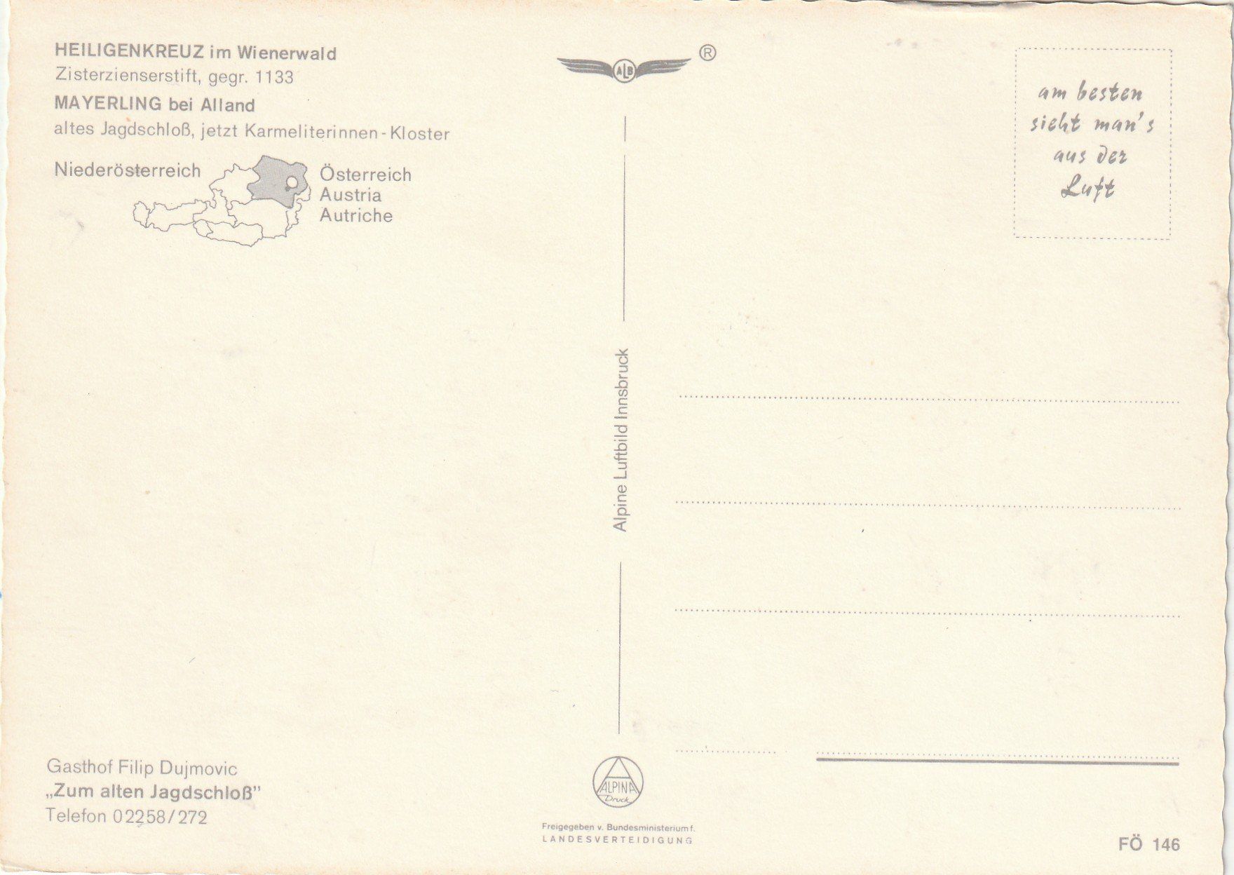 Cartes postales: Heiligenkreuz – D'occasion à Lumbrein par made02 1