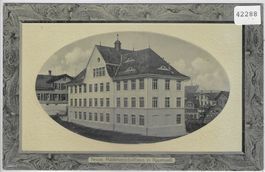Neues Mädchenschulhaus in Appenzell - Präge-Karte