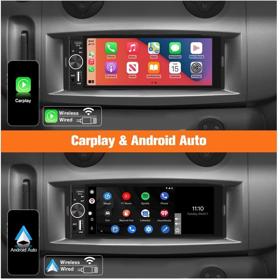 Radio: Junsun 1 DIN Autoradio CarPlay Android Auto – Nuovo e nell'imballaggio originale da Suhr venduto da SchnapperCH 2