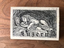 Alte Leporello-Karte von Luzern, seltenes Sammlerstück!
