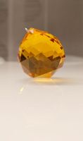 Kristallkugel - Bohemia amber D5cm