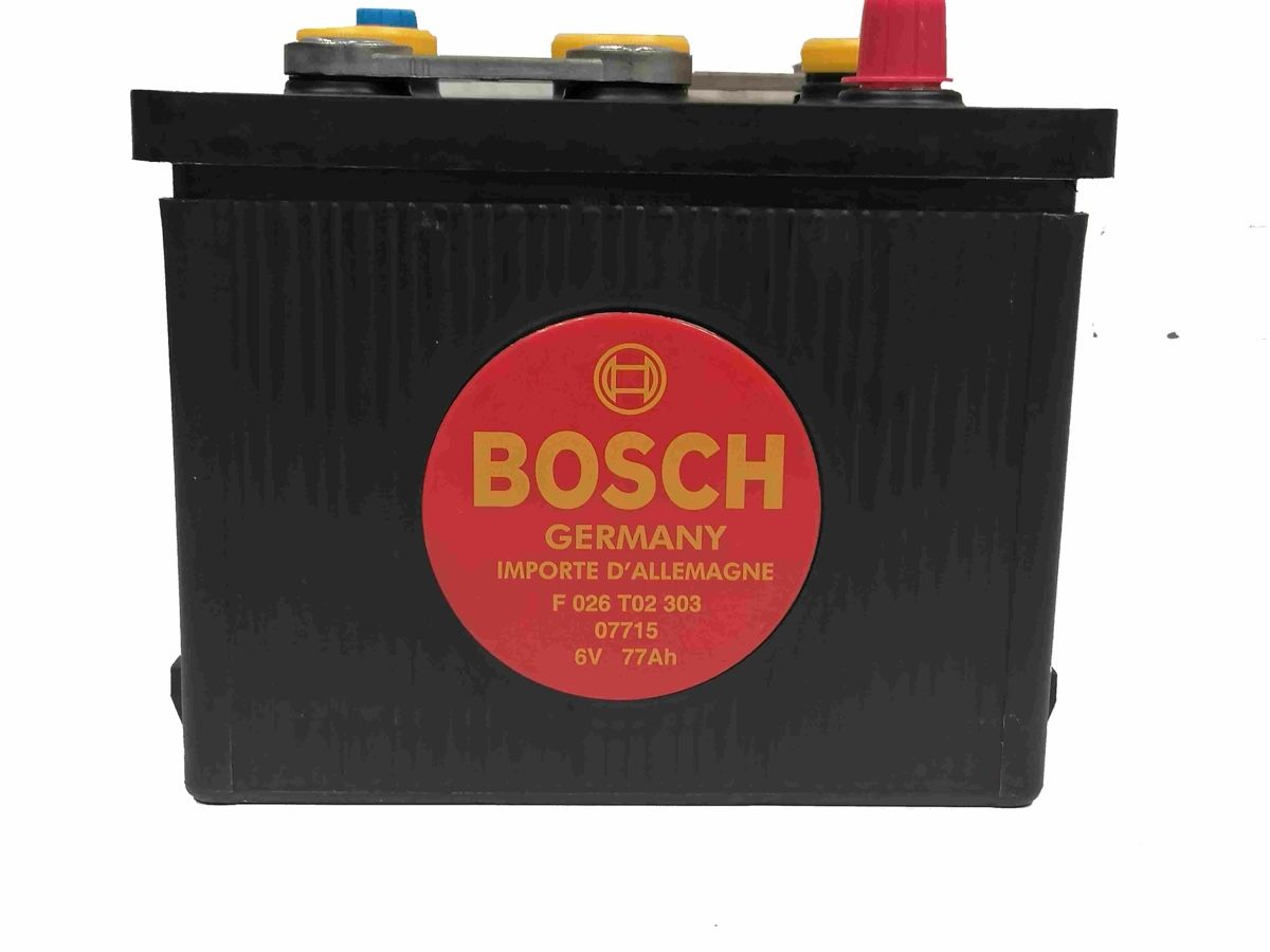 Bosch Batterie: Bosch 6 V Oldtimer Batterie 77 Ah 360 A – Nuovo e nell'imballaggio originale da Winterthur venduto da pat_vlh8